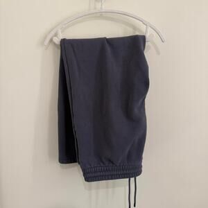 women’s vintage navy ARITZIA SWEATFLEECE wide boyfriend sweatpants [L]